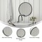 Flash Furniture 24" Round Black Metal Framed Accent Wall Mirror HFKHD-4GD-CRE8-712315-GG - alternate 7